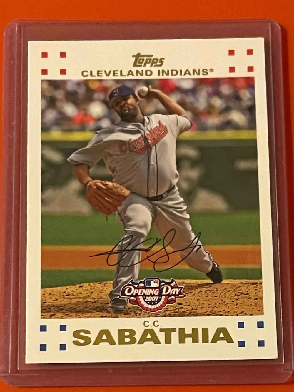 C.C. Sabathia #23 2007 Topps Opening Day Baseball Trading Card